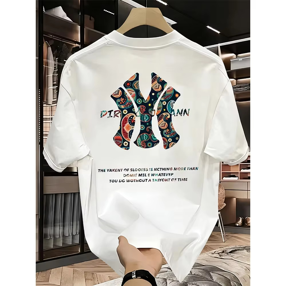 Urban Ethnic Fashion - Men's and Women's Letter Paisley Print