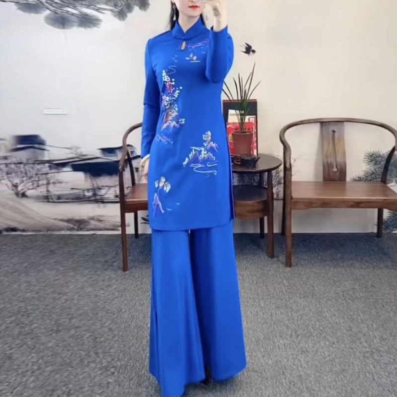 Ao Dai Vietnam Dress - Women Vietnam Traditional Aodai Dress Suit