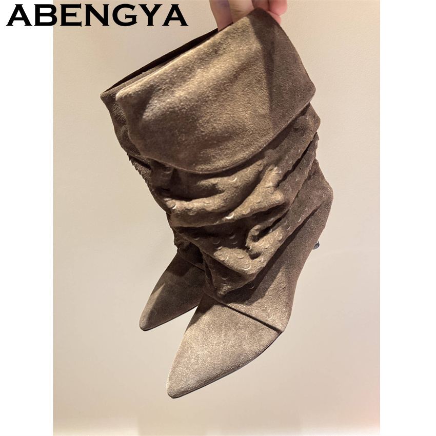 Women's Mid Calf Short Boots 2 - Ethnic And Fashion 评论和价格