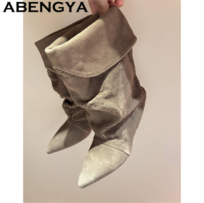Women's Mid Calf Short Boots 2 - Ethnic And Fashion 评论和价格