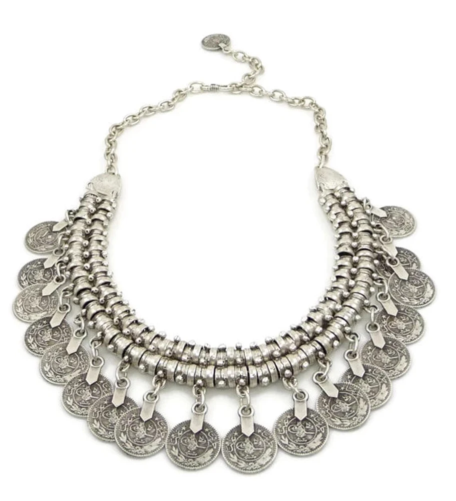 Multi-style Vintage Coin Choke - Ethnic Fashion Pakistan 评论和价格
