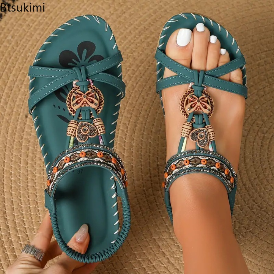 Women Bohemian Sandals Outdoor - Ethnic And Fashion 评论和价格